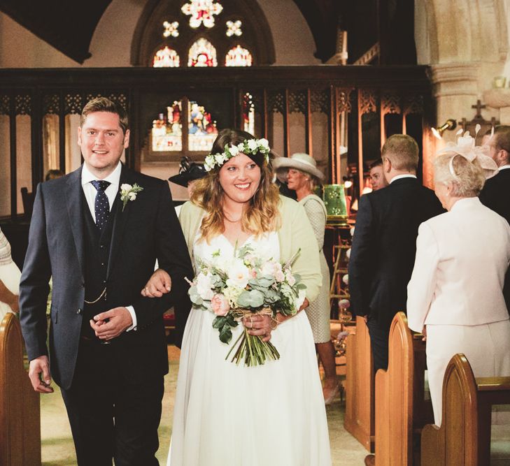 Church Wedding Ceremony | Bride in Something Old Something New Bridal Gown | Groom in Marks and Spencer Suit | Maryanne Weddings Photography