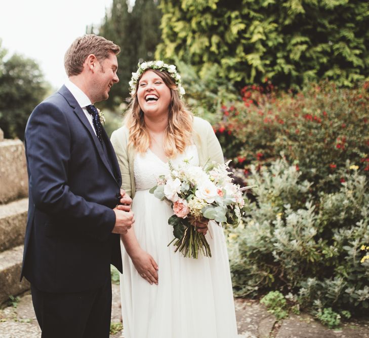 Bride in Something Old Something New Bridal Gown | Groom in Marks and Spencer Suit | Maryanne Weddings Photography