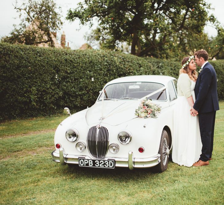 Vintage Wedding Car | Bride in Something Old Something New Bridal Gown | Groom in Marks and Spencer Suit | Maryanne Weddings Photography