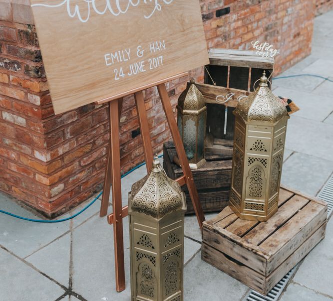 Outdoor Wedding Ceremony At The Holford Estate Knutsford With Elegant Pastel And Copper Details Bride In Penelope By Watters Images Petal & Blush