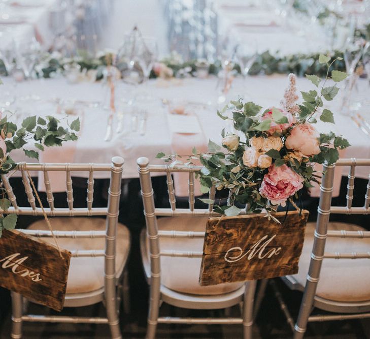 Outdoor Wedding Ceremony At The Holford Estate Knutsford With Elegant Pastel And Copper Details Bride In Penelope By Watters Images Petal & Blush