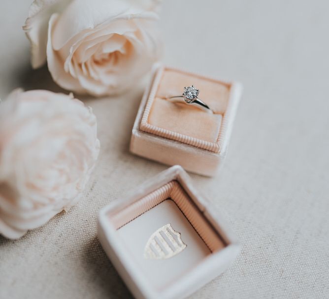 Outdoor Wedding Ceremony At The Holford Estate Knutsford With Elegant Pastel And Copper Details Bride In Penelope By Watters Images Petal & Blush