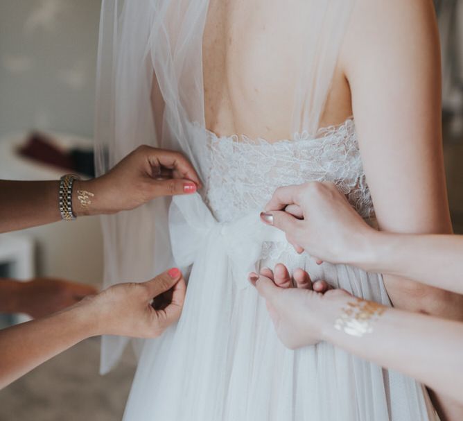 Outdoor Wedding Ceremony At The Holford Estate Knutsford With Elegant Pastel And Copper Details Bride In Penelope By Watters Images Petal & Blush