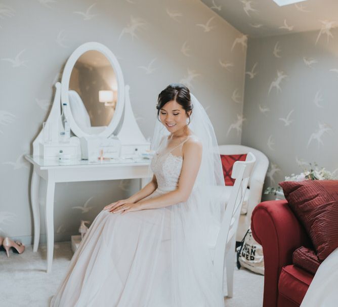 Outdoor Wedding Ceremony At The Holford Estate Knutsford With Elegant Pastel And Copper Details Bride In Penelope By Watters Images Petal & Blush