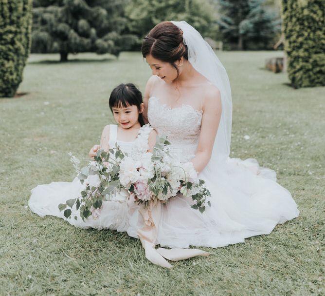 Outdoor Wedding Ceremony At The Holford Estate Knutsford With Elegant Pastel And Copper Details Bride In Penelope By Watters Images Petal & Blush