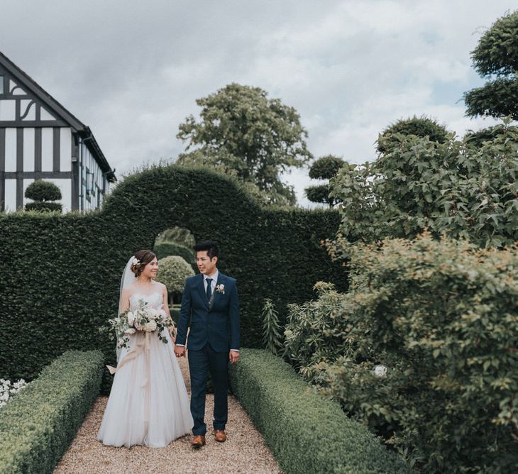 Outdoor Wedding Ceremony At The Holford Estate Knutsford With Elegant Pastel And Copper Details Bride In Penelope By Watters Images Petal & Blush