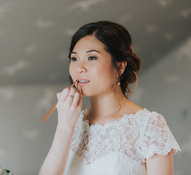 Outdoor Wedding Ceremony At The Holford Estate Knutsford With Elegant Pastel And Copper Details Bride In Penelope By Watters Images Petal & Blush