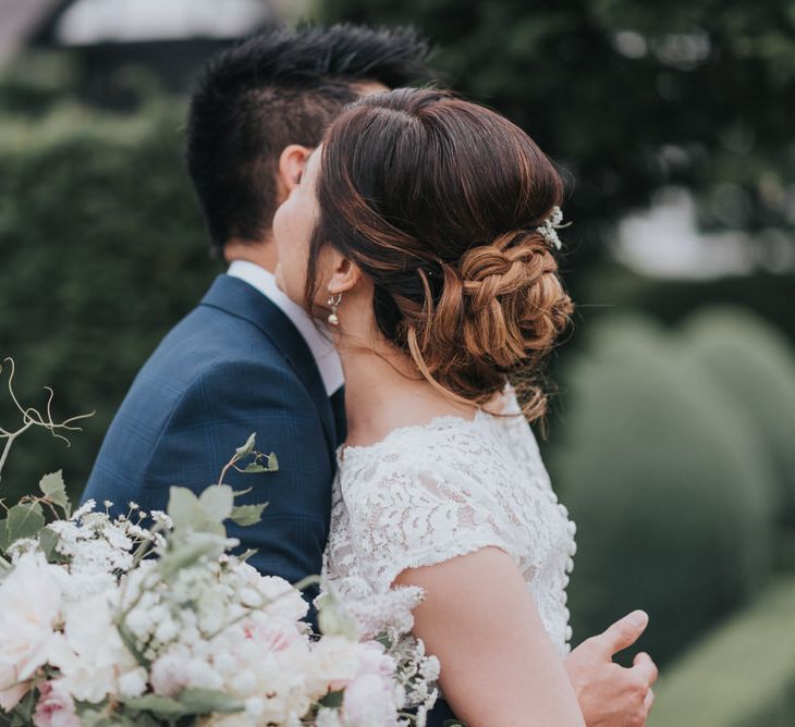 Outdoor Wedding Ceremony At The Holford Estate Knutsford With Elegant Pastel And Copper Details Bride In Penelope By Watters Images Petal & Blush