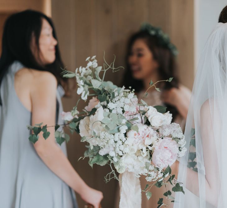 Outdoor Wedding Ceremony At The Holford Estate Knutsford With Elegant Pastel And Copper Details Bride In Penelope By Watters Images Petal & Blush