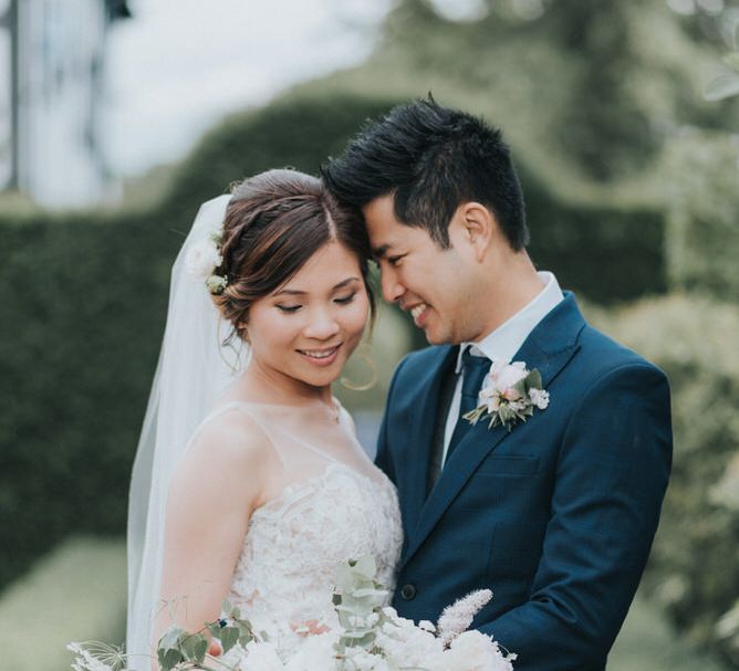 Outdoor Wedding Ceremony At The Holford Estate Knutsford With Elegant Pastel And Copper Details Bride In Penelope By Watters Images Petal & Blush