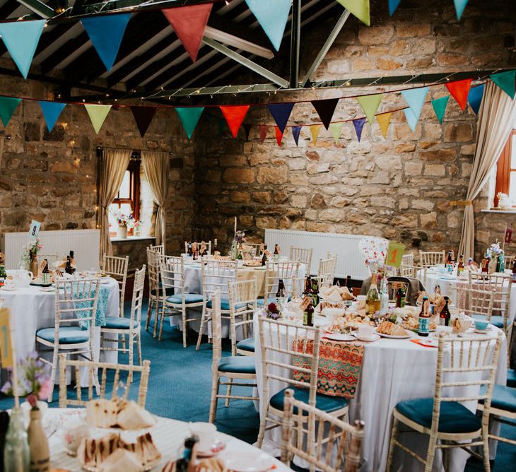 Colourful Barn Reception at Lineham Farm in Leeds | Shutter Go Click Photography