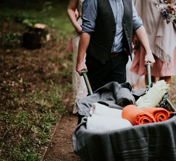 Blanket Barrow | Colourful Barn Reception at Lineham Farm in Leeds | Shutter Go Click Photography