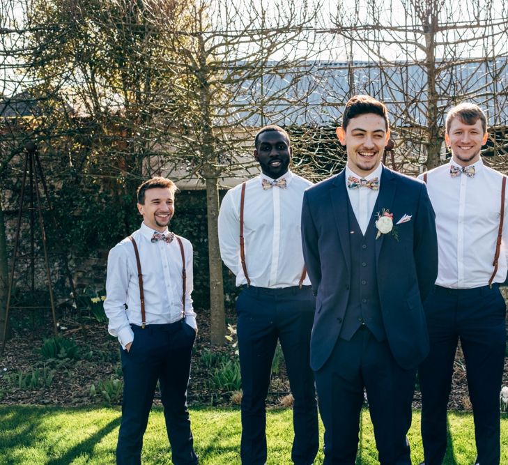 Groomsmen in Next Suit & Topman Trousers | Dale Weeks Photography