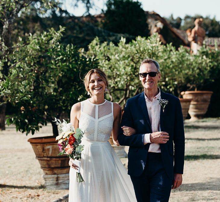 Destination Wedding Italy At Villa Catignano With Bride In Yolan Cris With Bridesmaids In Embellished Floral Gowns & Images Will Patrick Weddings