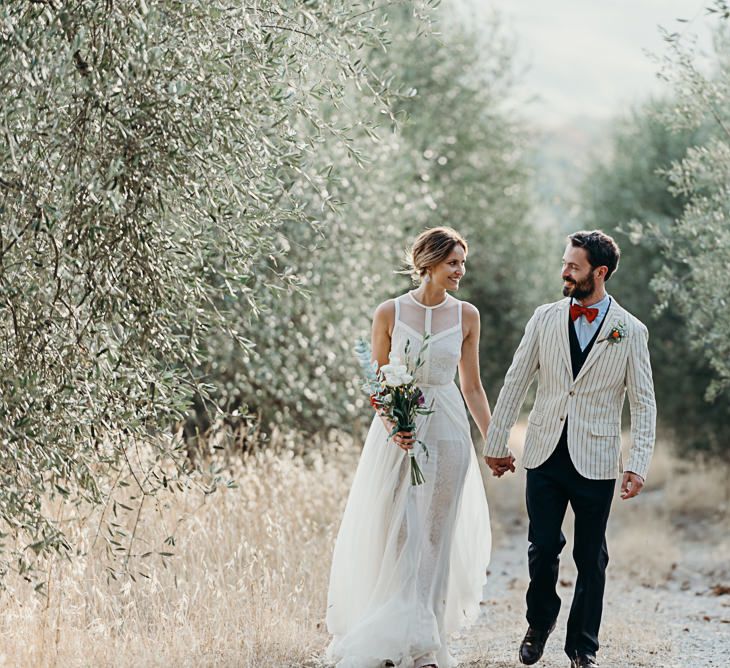 Destination Wedding Italy At Villa Catignano With Bride In Yolan Cris With Bridesmaids In Embellished Floral Gowns & Images Will Patrick Weddings