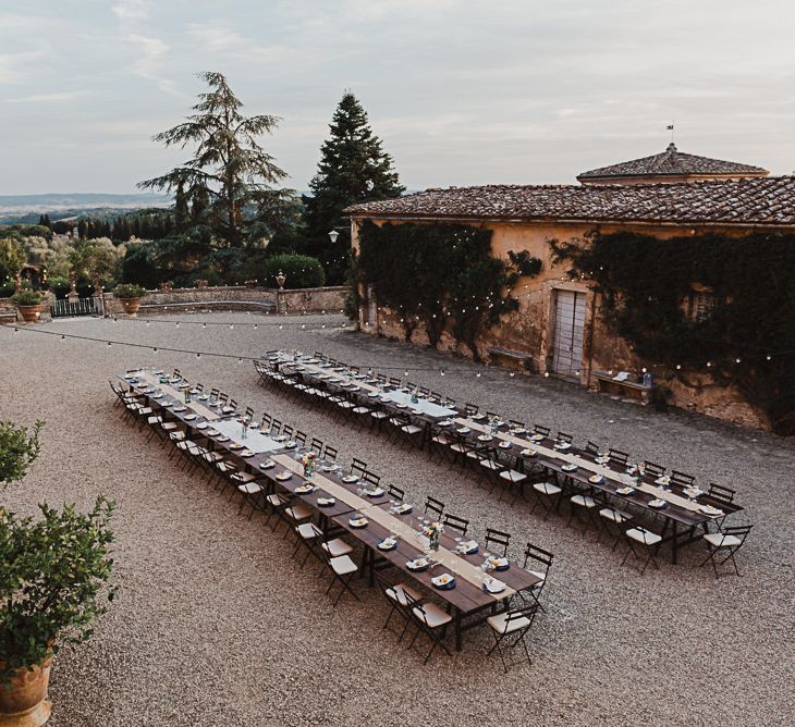 Destination Wedding Italy At Villa Catignano With Bride In Yolan Cris With Bridesmaids In Embellished Floral Gowns & Images Will Patrick Weddings