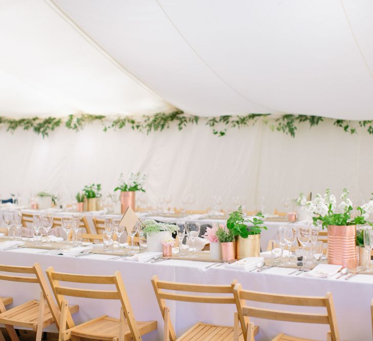 DIY Marquee Reception