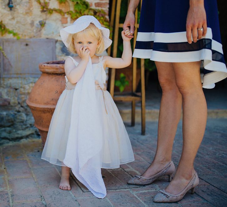 Flower Girl | Outdoor Destination wedding in the Tuscan Hills at Villa Podernovo, near Siena | Lush Imaging | Mrs Mash Up Films