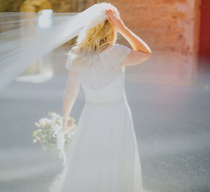 Bride in Justin Alexander Wedding Dress | Outdoor Destination wedding at San Galgano Abbey, near Siena | Lush Imaging | Mrs Mash Up Films