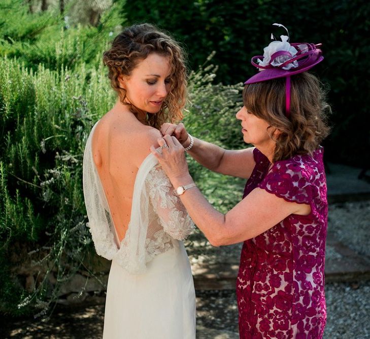 Bride in Love Back Atelier Endeavour Gown | Destination Wedding at Pienza, Italy | Nordica Photography