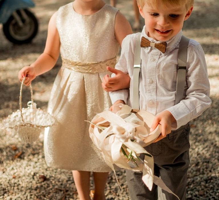 Page Boy & Flower Girl | Destination Wedding at Pienza, Italy | Nordica Photography