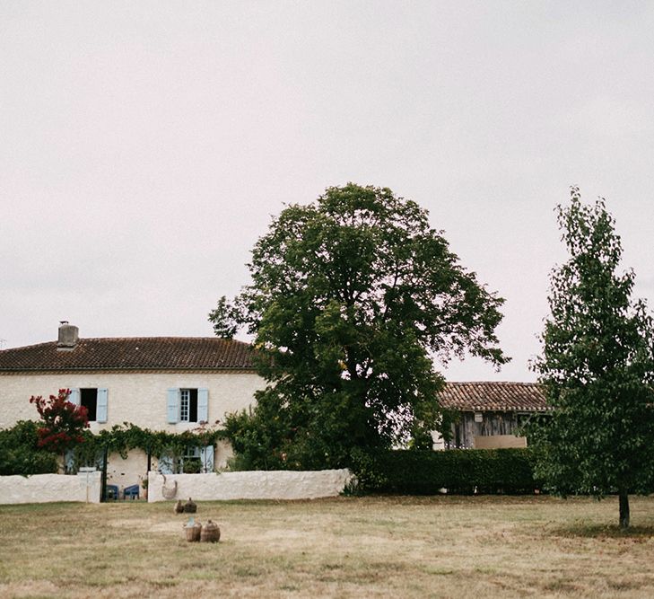 Country Wedding in French farmhouse. Photography by Marcos Sanchez with Bride in Leanne Marshall.