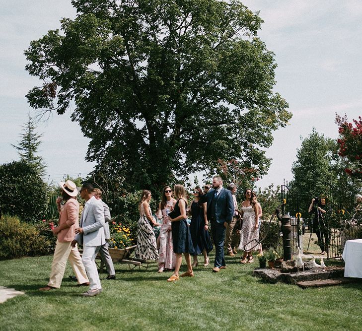 Country Wedding in French farmhouse. Photography by Marcos Sanchez with Bride in Leanne Marshall.