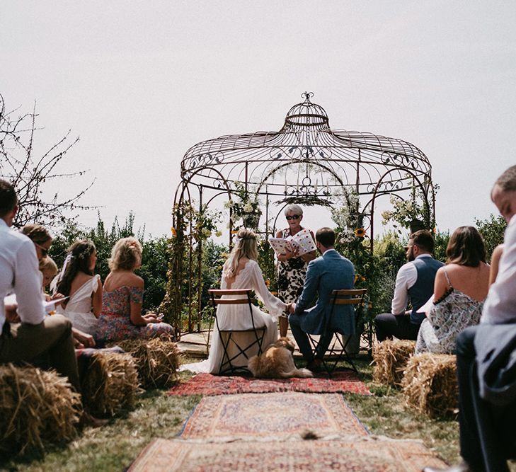 Country Wedding in French farmhouse. Photography by Marcos Sanchez with Bride in Leanne Marshall.