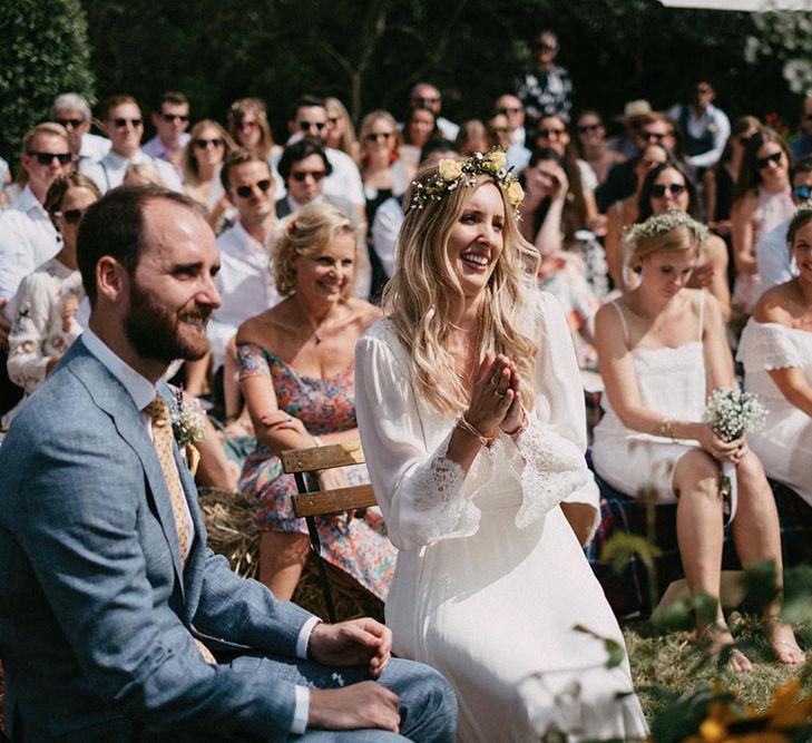 Country Wedding in French farmhouse. Photography by Marcos Sanchez with Bride in Leanne Marshall.