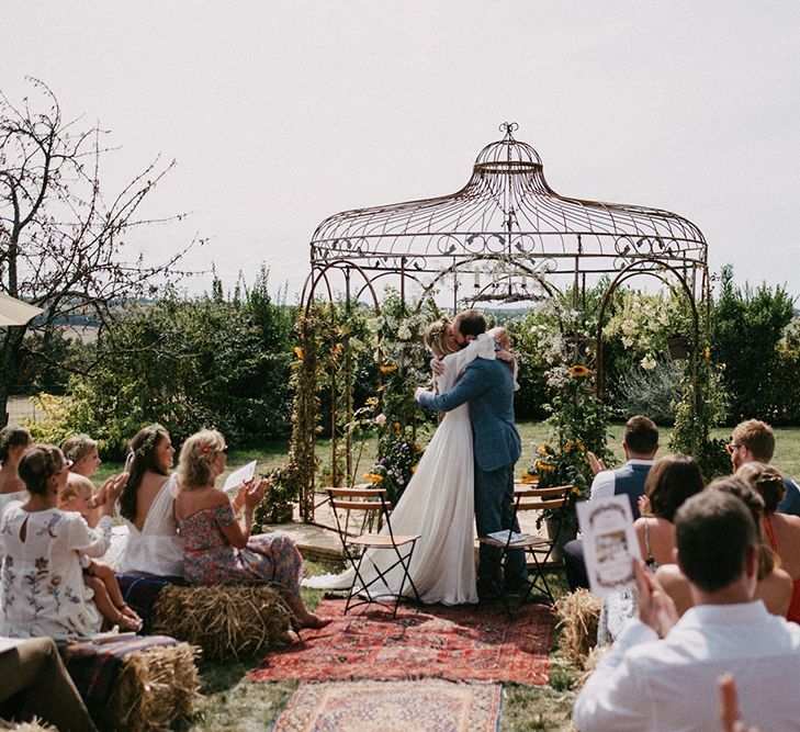 Country Wedding in French farmhouse. Photography by Marcos Sanchez with Bride in Leanne Marshall.