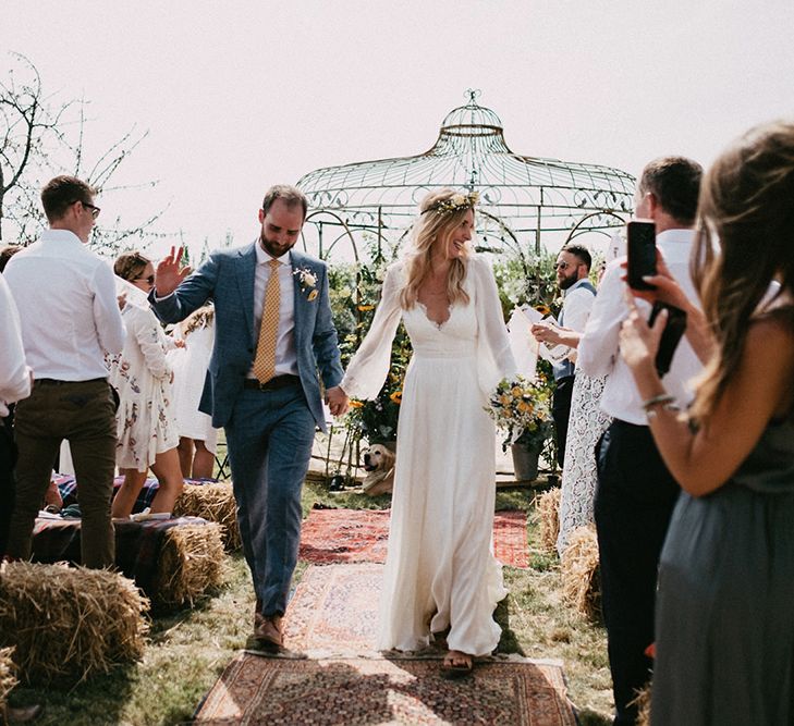 Country Wedding in French farmhouse. Photography by Marcos Sanchez with Bride in Leanne Marshall.