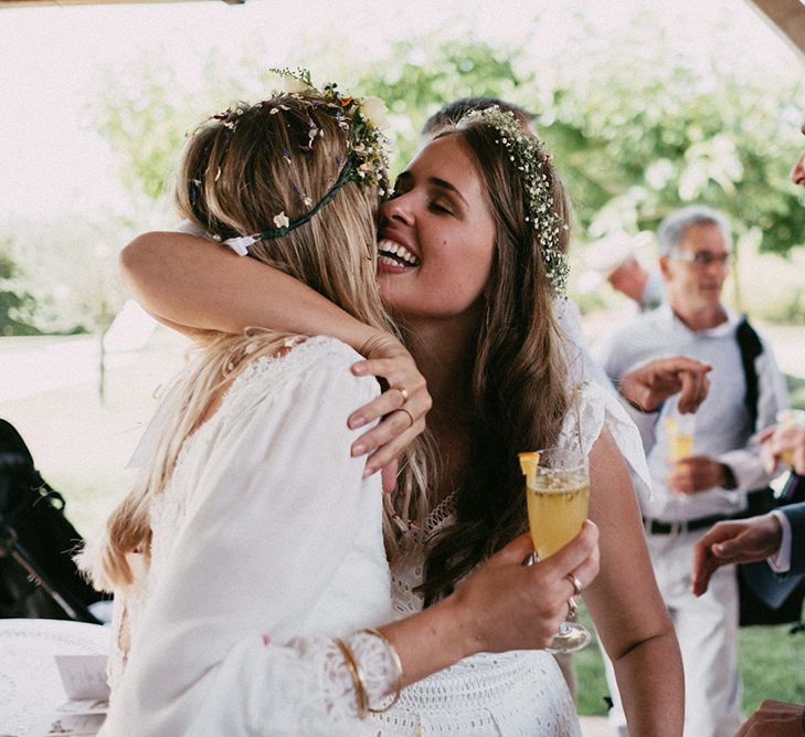 Country Wedding in French farmhouse. Photography by Marcos Sanchez with Bride in Leanne Marshall.