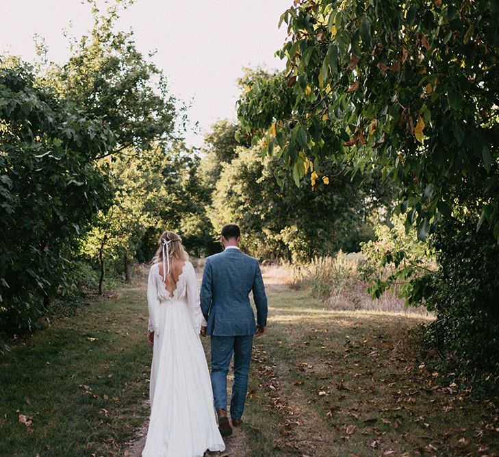 Country Wedding in French farmhouse. Photography by Marcos Sanchez with Bride in Leanne Marshall.