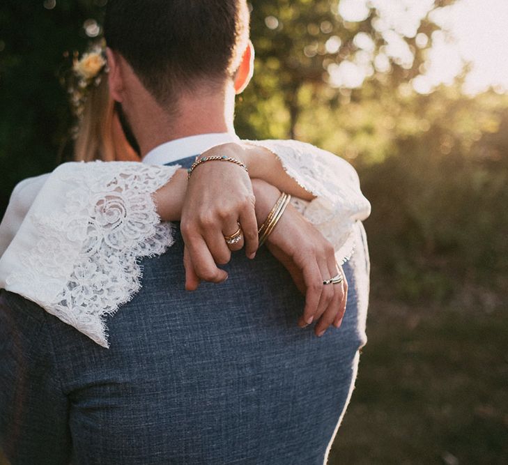 Country Wedding in French farmhouse. Photography by Marcos Sanchez with Bride in Leanne Marshall.