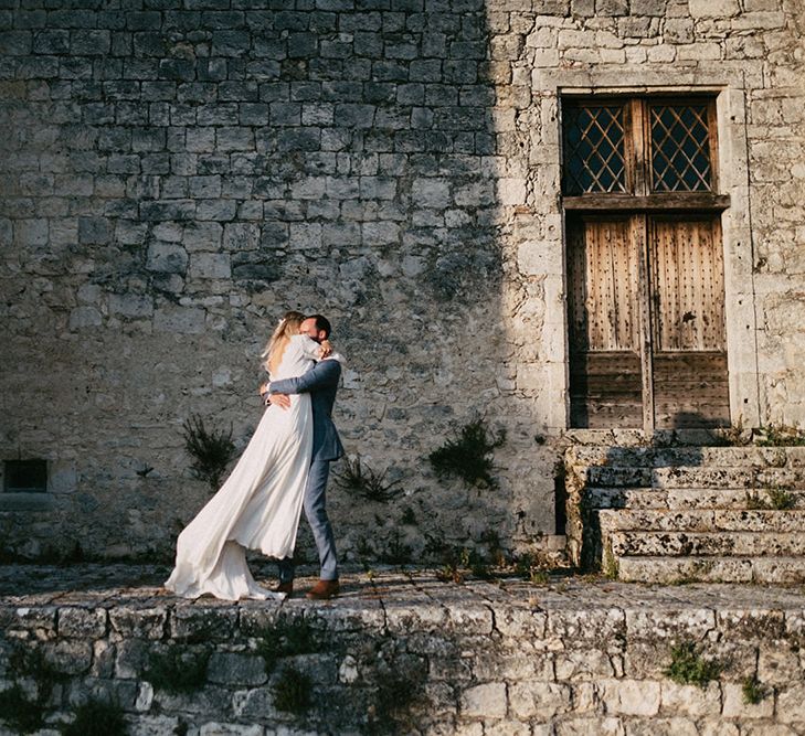 Country Wedding in French farmhouse. Photography by Marcos Sanchez with Bride in Leanne Marshall.