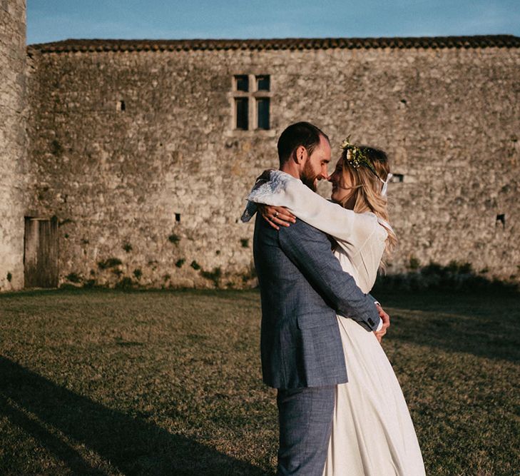 Country Wedding in French farmhouse. Photography by Marcos Sanchez with Bride in Leanne Marshall.