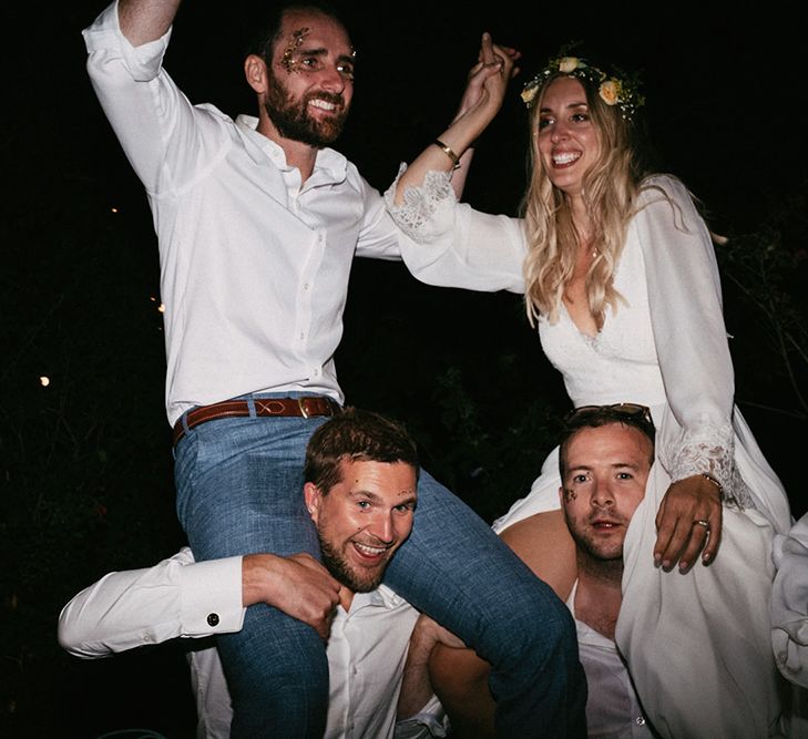 Country Wedding in French farmhouse. Photography by Marcos Sanchez with Bride in Leanne Marshall.