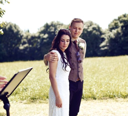 Outdoor Wedding Ceremony at Wood Farm | Vintage Weddings Photography