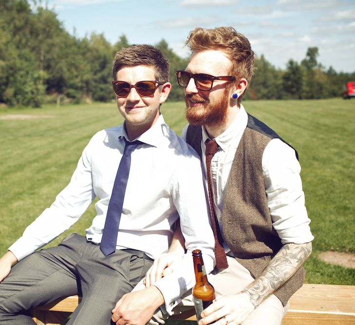 Outdoor Wedding Ceremony at Wood Farm | Vintage Weddings Photography