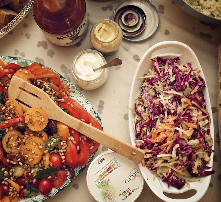 Salad Wedding Food | Vintage Weddings Photography