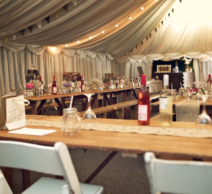 DIY Rustic Wedding Reception | Vintage Weddings Photography