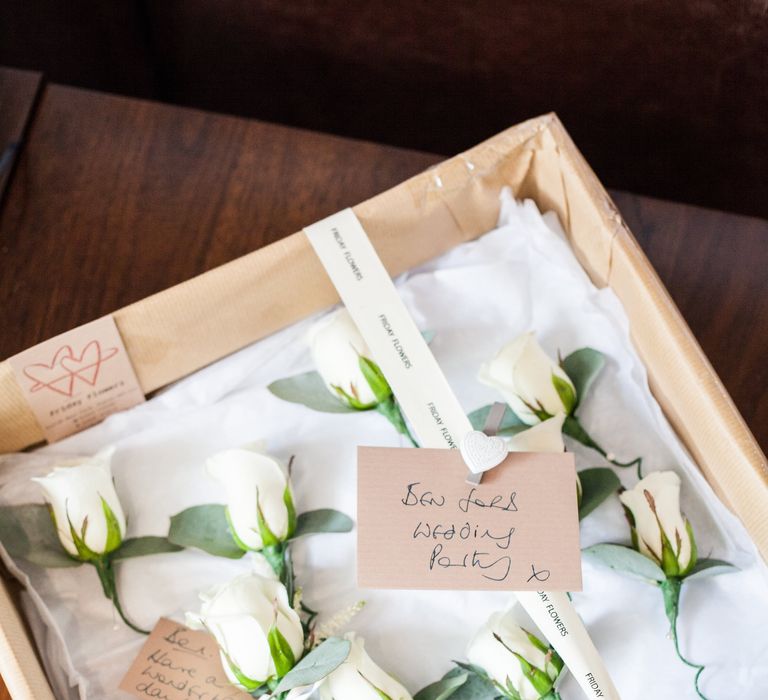 White Rose Buttonholes