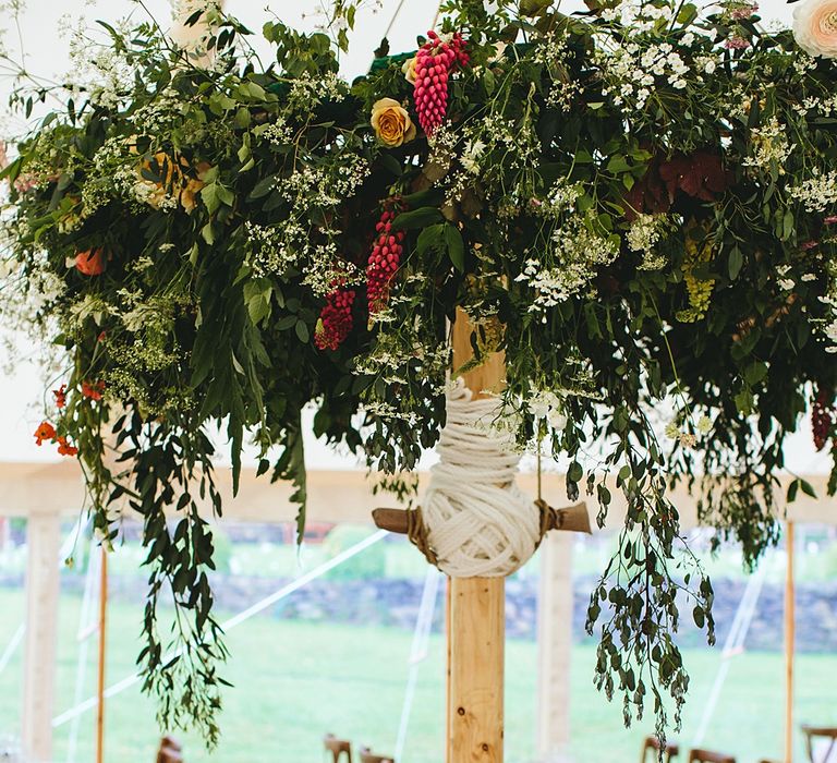 At Home Greenery Filled Marquee Wedding in Yorkshire | Craig Williams Photography