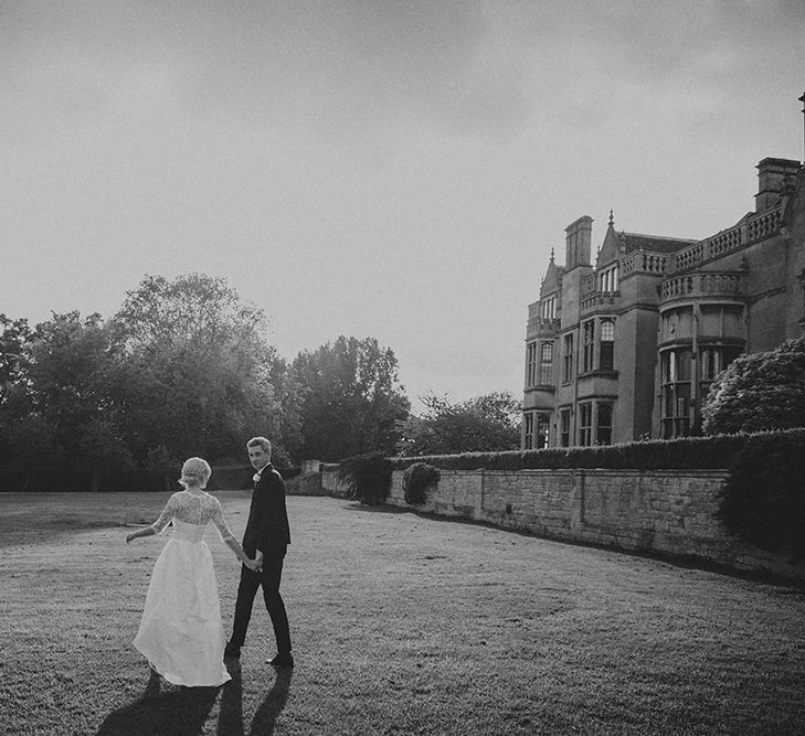 Stylish Bride in Separates by Noble and Wright | Groom in Folk Suit | Marshal Gray Photography