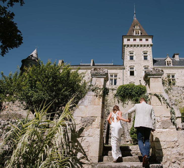 Relaxed Intimate Wedding At Chateau De Lisse France With Bride In Delphine Manivet From The Mews Bridal With Images From McGivern Photography