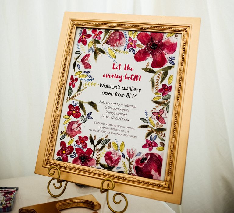 Raspberry, Gold & Navy Colour Palette Marquee Wedding With Suzanne Neville Bride & Bridesmaids In Raspberry Multiway Dresses Images From Michelle Wood