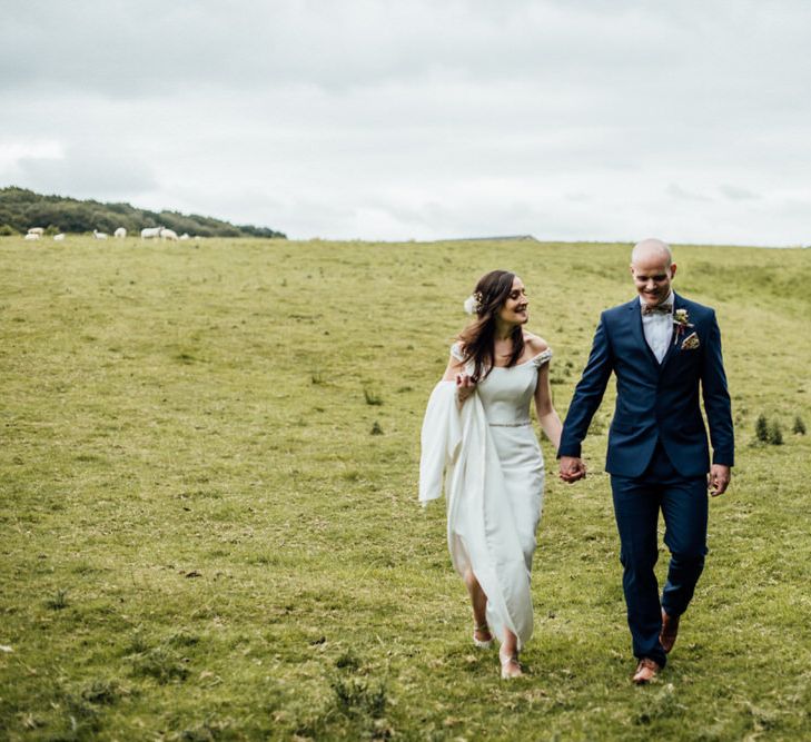 Beautiful Suzanne Neville Bride With Bespoke Embellishments on Dress