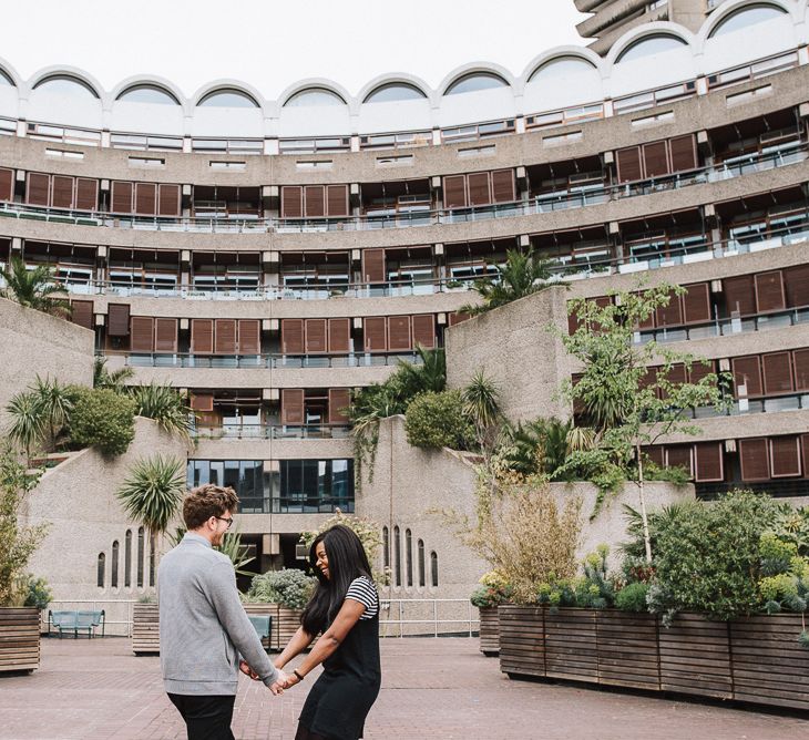 Engagement Shoot At The Barbican London With Images by Fern Edwards Photography