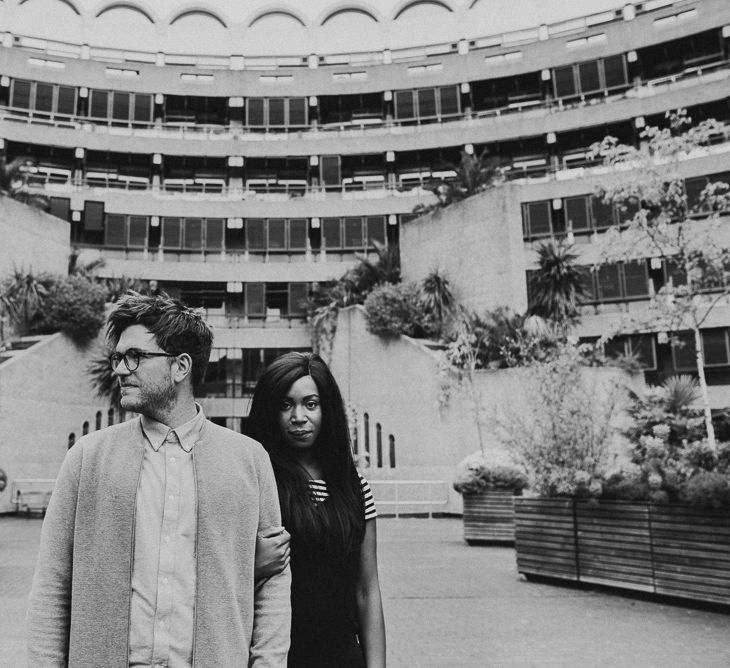 Engagement Shoot At The Barbican London With Images by Fern Edwards Photography