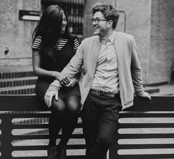 Engagement Shoot At The Barbican London With Images by Fern Edwards Photography